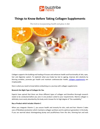Things to Know Before Taking Collagen Supplements.docx