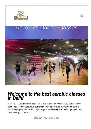 Online Available Professional Aerobic Classes in Delhi | @ZenithDanceAcademy