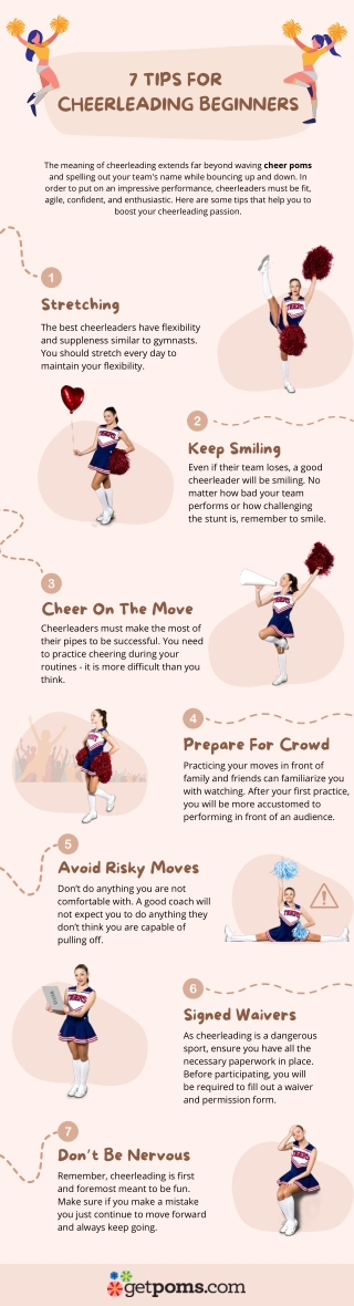 7 Tips For  Cheerleading Beginners