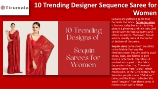 10 Trending Designer Sequence Saree for Women