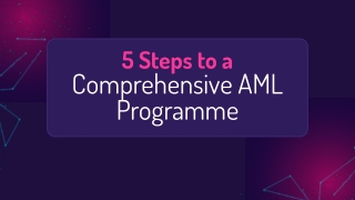 5 Steps to a Comprehensive AML Programme