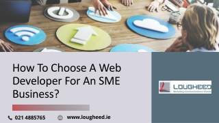 How to Choose a Web Developer for an SME Business