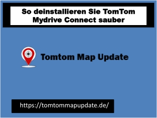 So deinstallieren Sie TomTom Mydrive Connect sauber