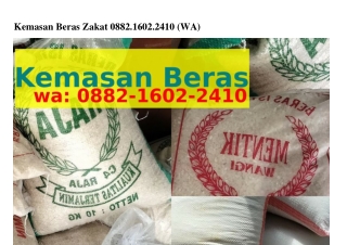 Kemasan Beras Zakat Ô882·1ᏮÔ2·2Կ1Ô(WA)