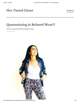 Quarantining in Relaxed Wear!!! – Rupika Chopra