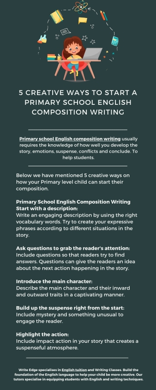 Creative Ways To Start A Primary School English Composition Writing