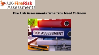 Fire Risk Assessments What You Need To Know