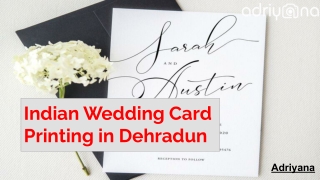 Indian Wedding Card Printing in Dehradun