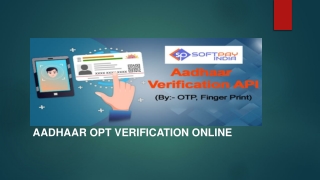 adhaar otp verification online