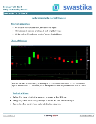 Commodity daily levels (28-Feb.)