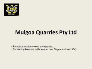 Mulgoa Quarries Pty Ltd