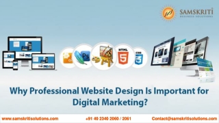 Why Professional Website Design Is Important for Digital Marketing?