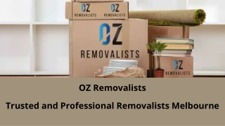 OZ Removalists Melbourne