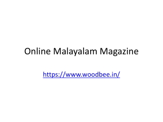 Online Malayalam Magazine