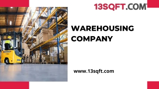 13sqft: Warehousing Company of India