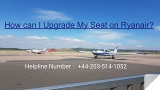 How can I Upgrade My Seat on Ryanair?