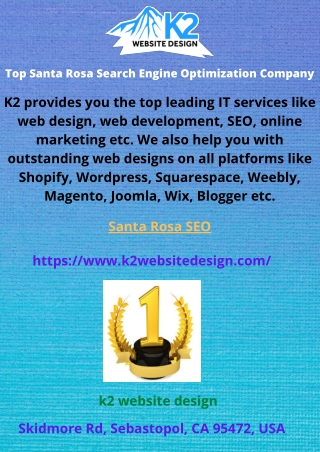 Top Santa Rosa Search Engine Optimization Company