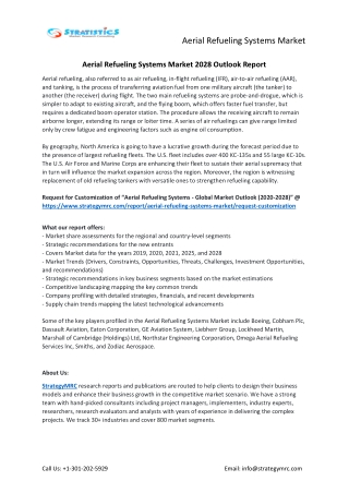Aerial Refueling Systems Market Forecasts to 2028