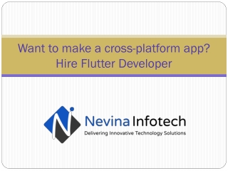 Want to make a cross-platform app? Hire Flutter Developer