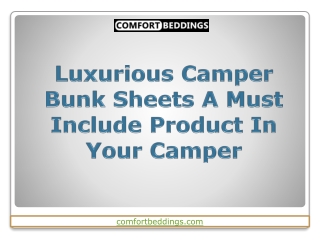 Luxurious Camper Bunk Sheets A Must Include Product In Your Camper
