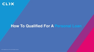 How to Qualify For A Personal Loan