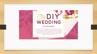 DIY Wedding Infographic