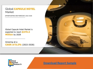 Capsule Hotel Market Expected to Reach $276.2 Million by 2028—Allied Market Rese