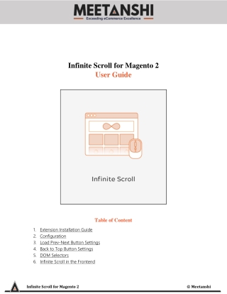 Magento 2 Infinite Scroll