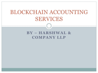 Highly Effective Blockchain Accounting Services – HCLLP