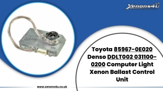 Toyota 859670E020 Computer Light Xenon Ballast Control Unit