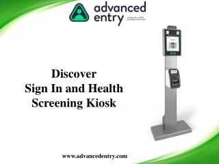 Discover Sign In and Health Screening Kiosk
