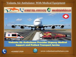 Best Air Ambulance in Mumbai | Vedanta Air Ambulance in Mumbai