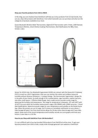 Govee Bluetooth Wireless Meat Thermometer
