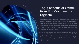 Top 5 benefits of Online Promotion Company by Digiorm_ (1)
