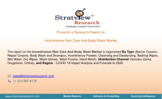 Incontinence Skin Care and Body Wash Market Trends, Dynamics & Market Insights