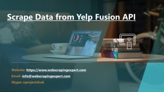 Scrape Data from Yelp Fusion API