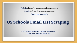 US Schools Email List Scraping