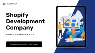 Shopify Certified Developer - Tech Prastish