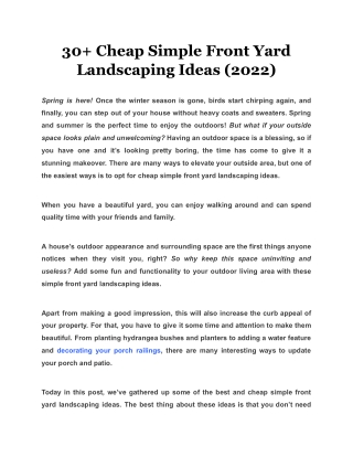 30  Cheap Simple Front Yard Landscaping Ideas (2022)