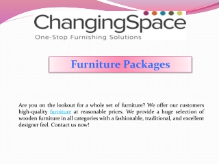 Furniture Packages