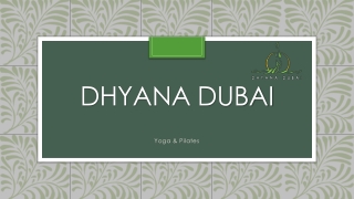 Best Online Yoga Classes In Dubai | Dhyana Dubai