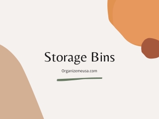 Storage Bins