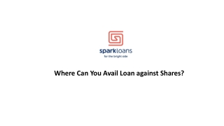 Where Can You Avail Loan against Shares?