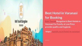Best Hotel in Varanasi  for Booking