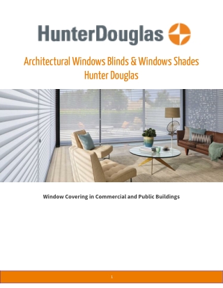 Architectural Windows Blinds & Windows Shades | HunterDouglas