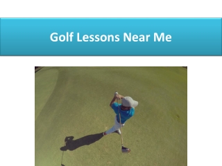 Golf Lessons Near Me