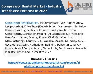 Compressor Rental Market