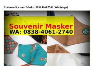 Produsen Souvenir Masker