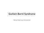 Guillain-Barr Syndrome