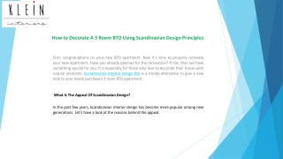 How to Decorate A 3 Room BTO Using Scandinavian Design Principles